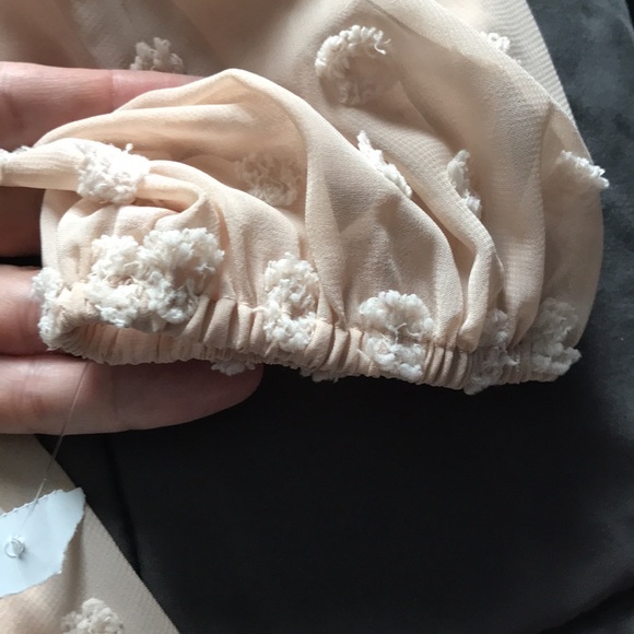 ROBERT LOUIS Moonlight mini dress raised dot pattern sheer with inner lining 1X - Picture 9 of 12